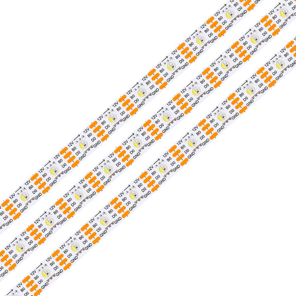 LightingWill WS2815 RGBWIC LED Strip Light DC12V RGB 6000K 4 in 1 SMD5050 Individually Addressable Breakpoint Resume 30 60 96 LEDs/m IP00 IP65 IP67 LED Strip for Party Decoration DIY Lighting 5M 50M