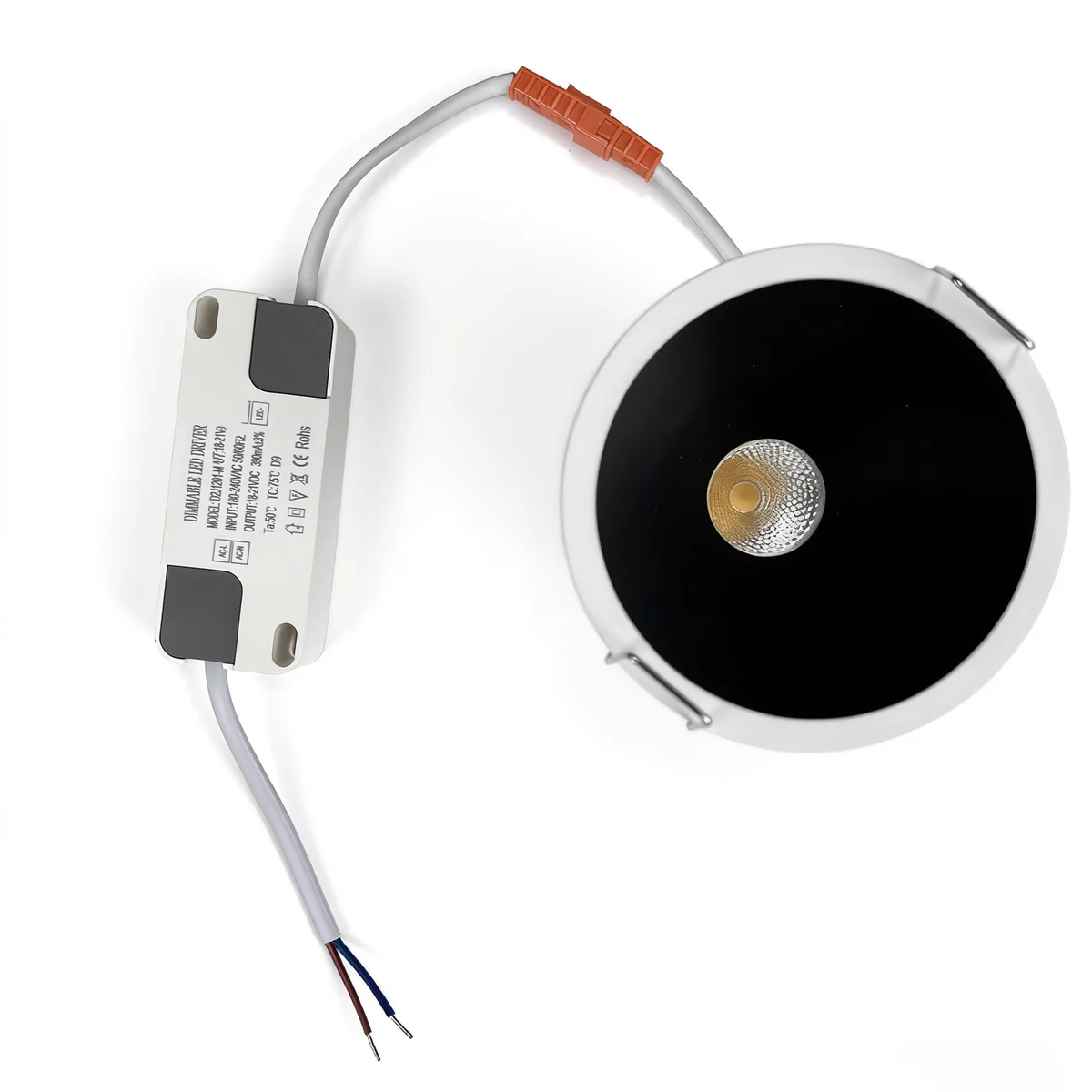 PRO Downlight PRO-2C Series Deep Recessed Anti-Glare Full Spectrum LED Downlight | AC 200–240V | 4 / 10 Pack | 5W / 9W | 3000K / 4000K / 5000K | 24° Beam | White Finish | CRI 95+ | Commercial Recessed Ceiling Fixture