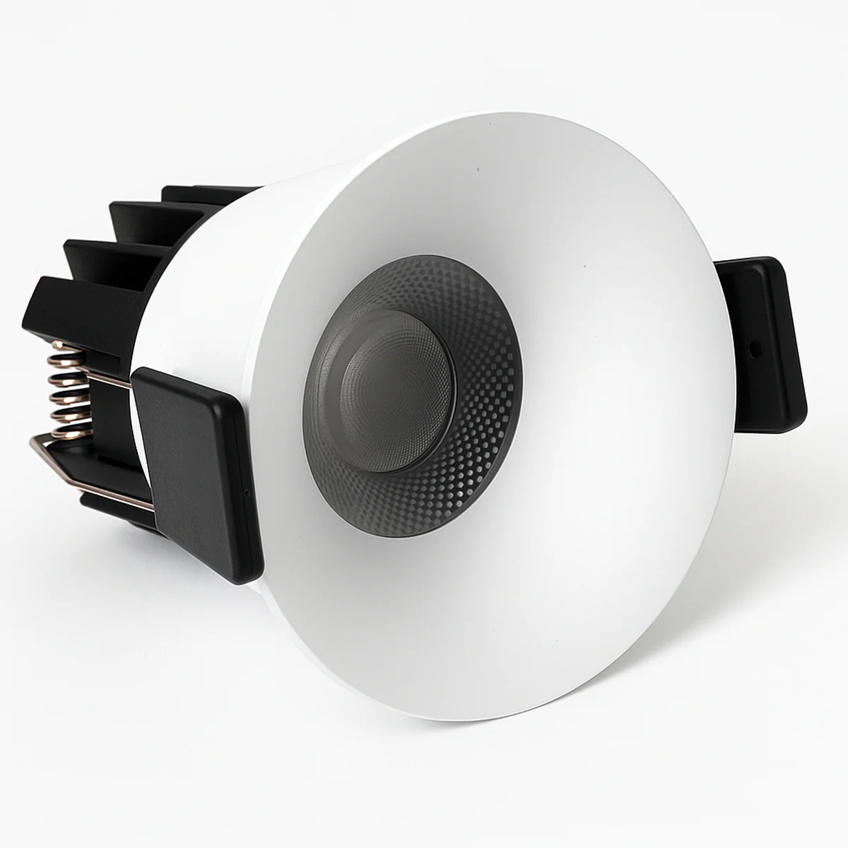 PRO Downlight PRO-1B Series Deep Recessed Anti-Glare Full Spectrum LED Downlight | AC 100–130V | 4 / 10 Pack | 7W / 9W / 12W | 5-CCT Adjustable | 24° Beam Angle | White Housing | CRI 95+ | Commercial Ceiling Recessed Lighting