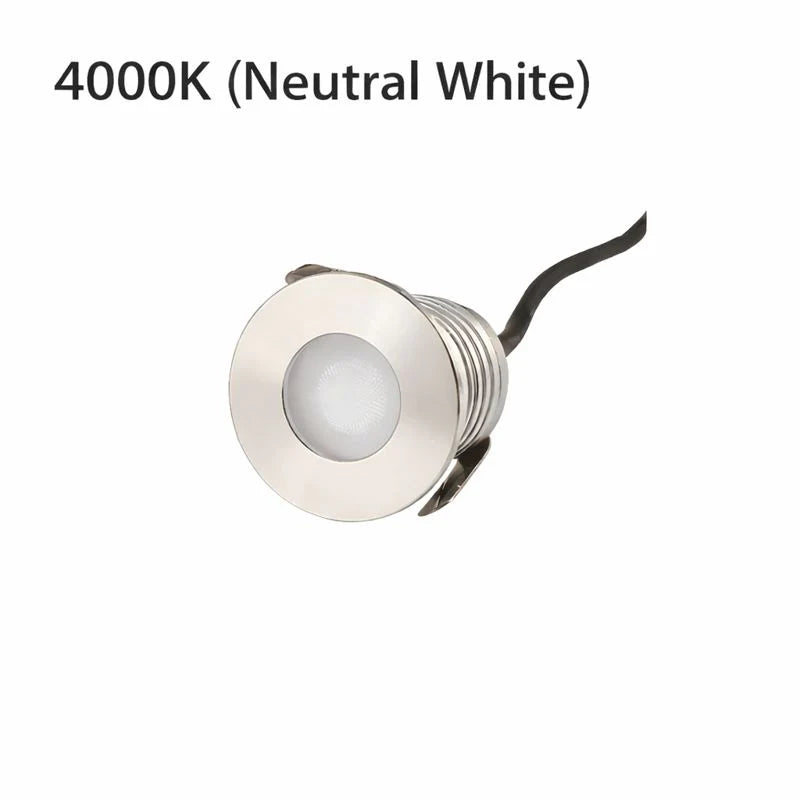 3W Single LED Underwater Lights – DC 12V / 24V Low Voltage | 3W | 304 Stainless Steel Round Submersible Lights | IP68 Waterproof | Warm White / Neutral White / Cool White for Pool, Fountain & Garden Landscape Lighting | 8 / 10-Pack
