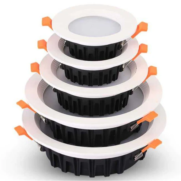 Smart RGB Downlight – RGBW RGBWW Super Bright Modern Recessed LED Downlights 12V 4W 6W 8W 12W Options White Round Embedded Design 4 Pack / 10 Pack (Controller and Power Supply Not Included)