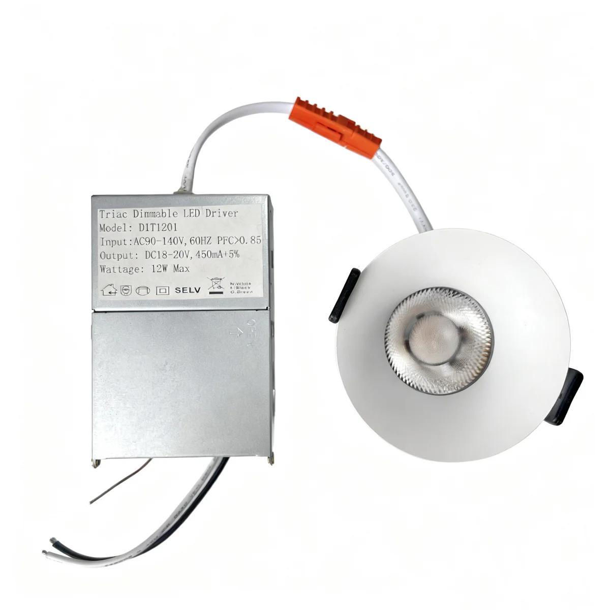 PRO Downlight PRO-1B Series Deep Recessed Anti-Glare Full Spectrum LED Downlight | AC 100–130V | 4 / 10 Pack | 7W / 9W / 12W | 5-CCT Adjustable | 24° Beam Angle | White Housing | CRI 95+ | Commercial Ceiling Recessed Lighting