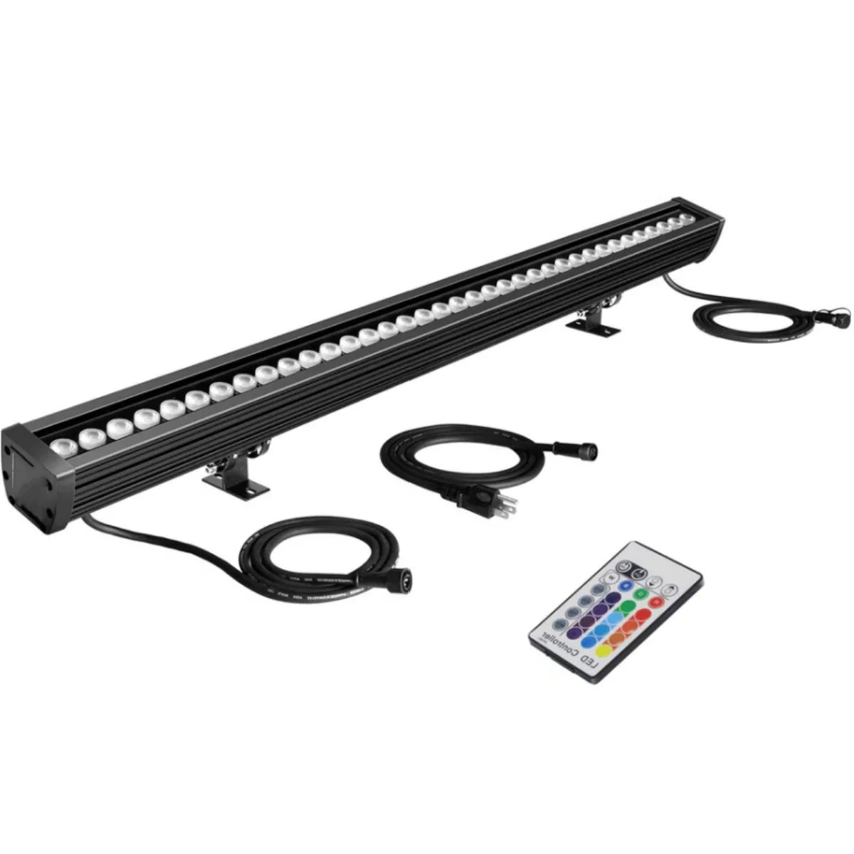 LightingWill Linkable 5056 Linear Smart RGBCW LED Wall Washer – AC85-265V | 60W | Waterproof Color Changing Wall Wash Light | RF Remote/APP Control | for Indoor & Outdoor Architectural Lighting
