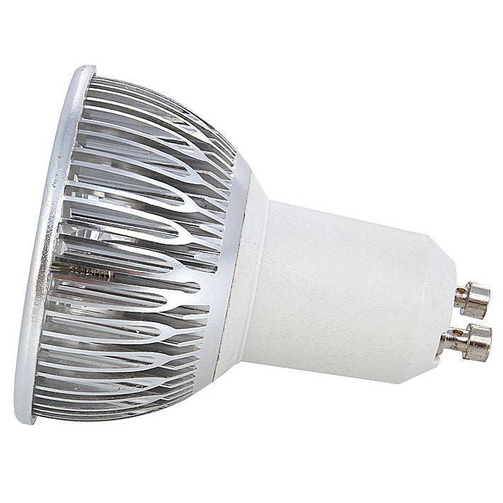 4Pack 3W(3x1W) 120V/220V AC Non-dimmable LED Spotlight GU10 Bi-Pin Base Aluminum Housing 30° Beam Angle